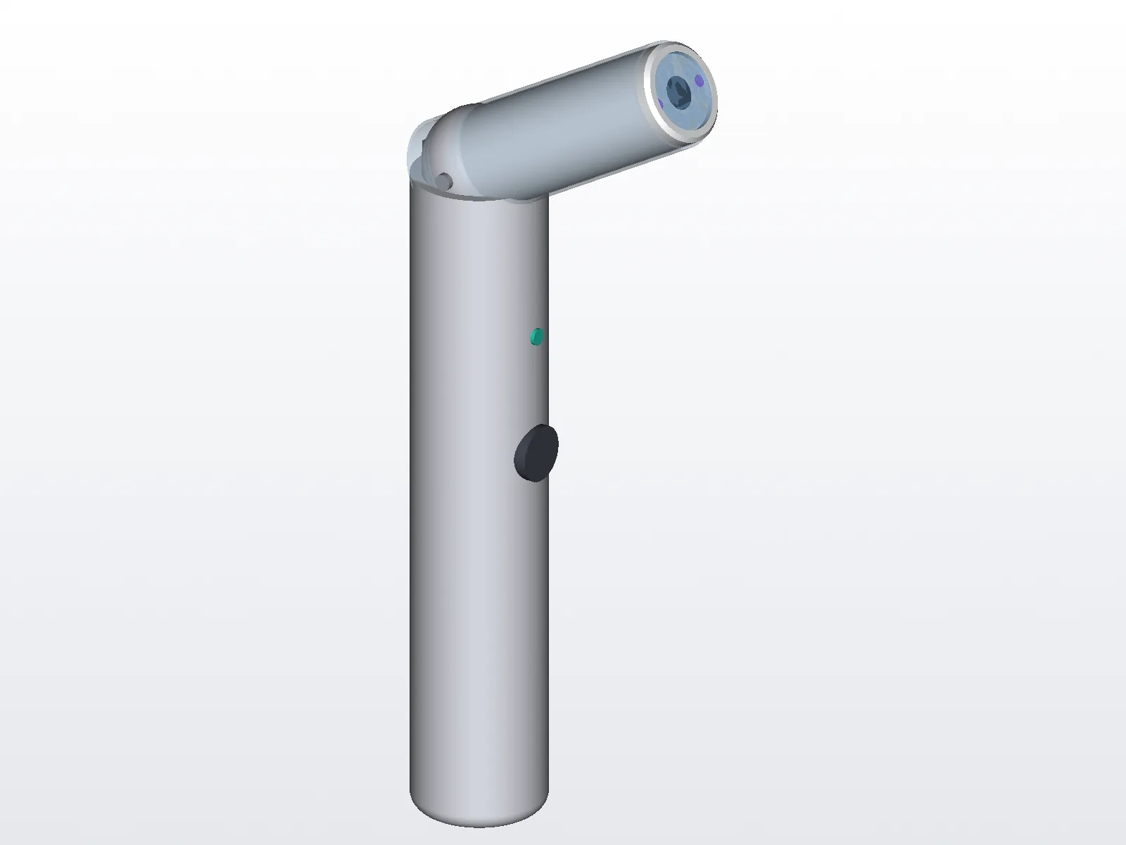 CAD isometric of the DentaScan articulating-tip scanner